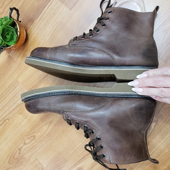 Golden Fox Overlord 6" Leather Boondocker Service Boot Men'sSize 8.5 Brown - Picture 3 of 11